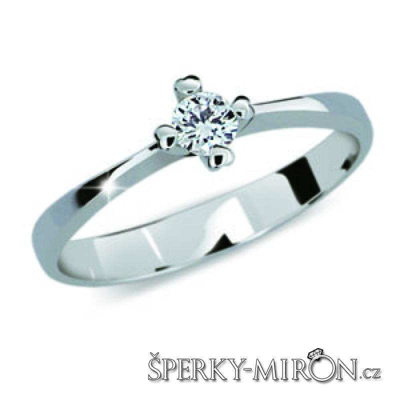 prsten s diamantem 0,089ct